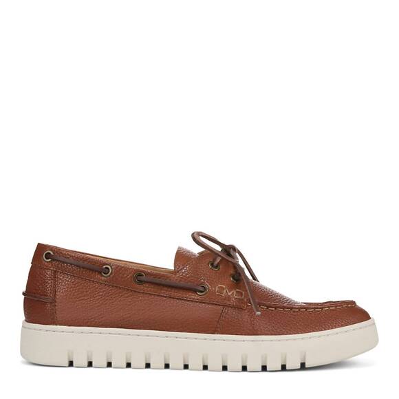 NEW VIONIC men's uptown boat shoe in tan